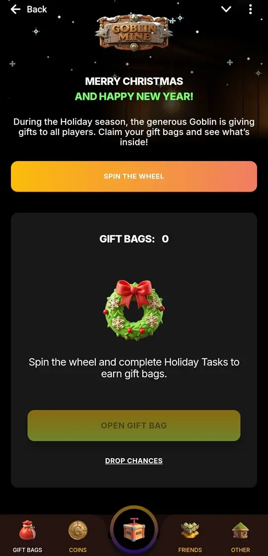 Goblin Mine Gift Page