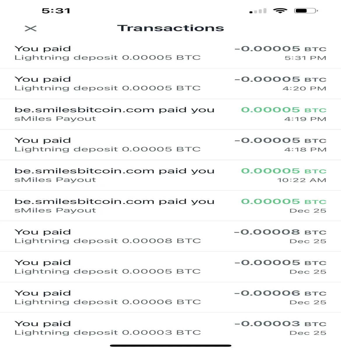 muun wallet history