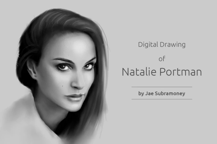 Digital Drawing of Natalie Portman