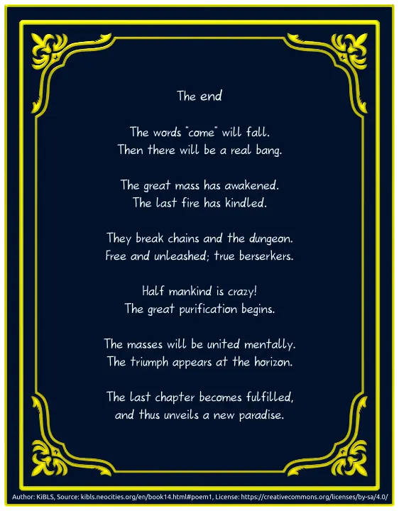 The end