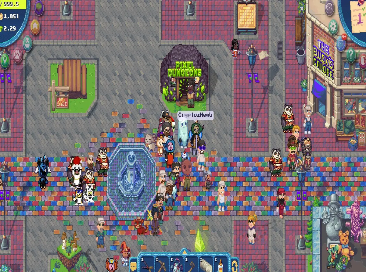 Pixels gameplay screenshot