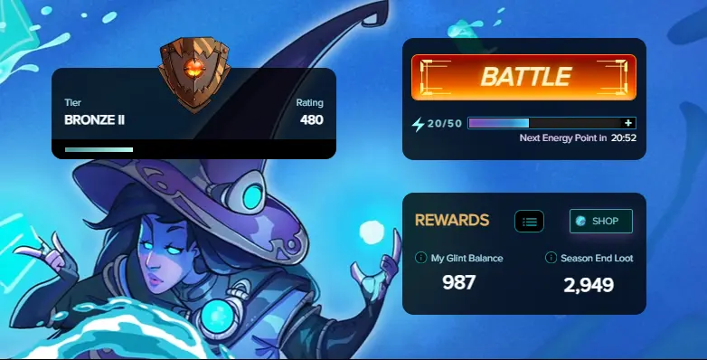 987 Glint ready to spend