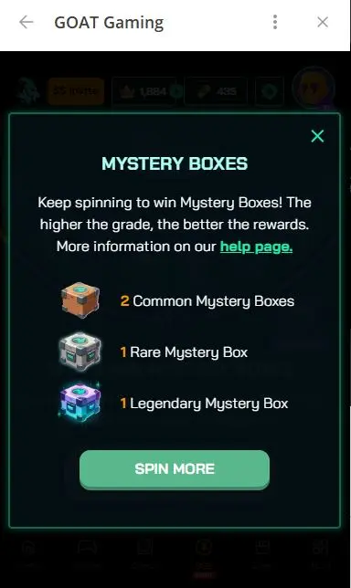 Mystery Boxes for GOAT Gaming