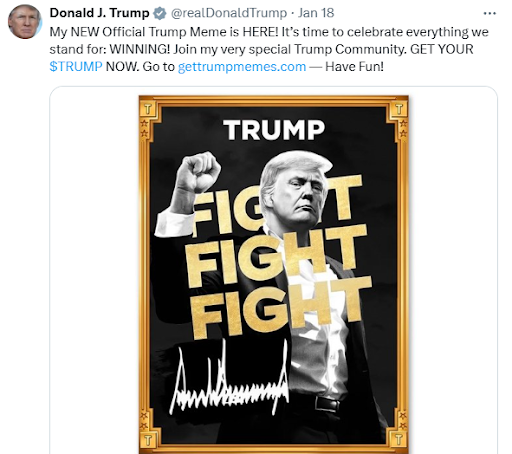 ChangeNOW $TRUMP Outset PR 1
