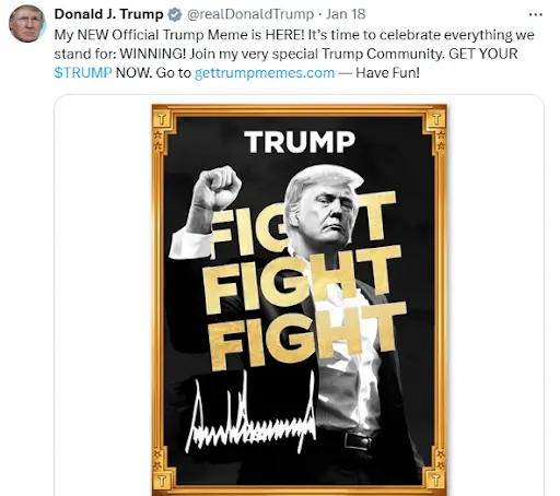ChangeNOW $TRUMP Outset PR 1