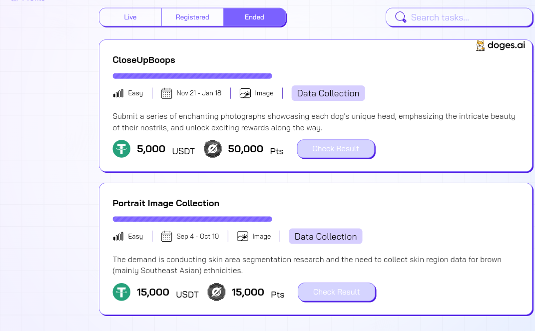 PublicAI Data Collection dashboard