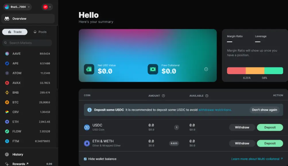 Vega Protocol DEX