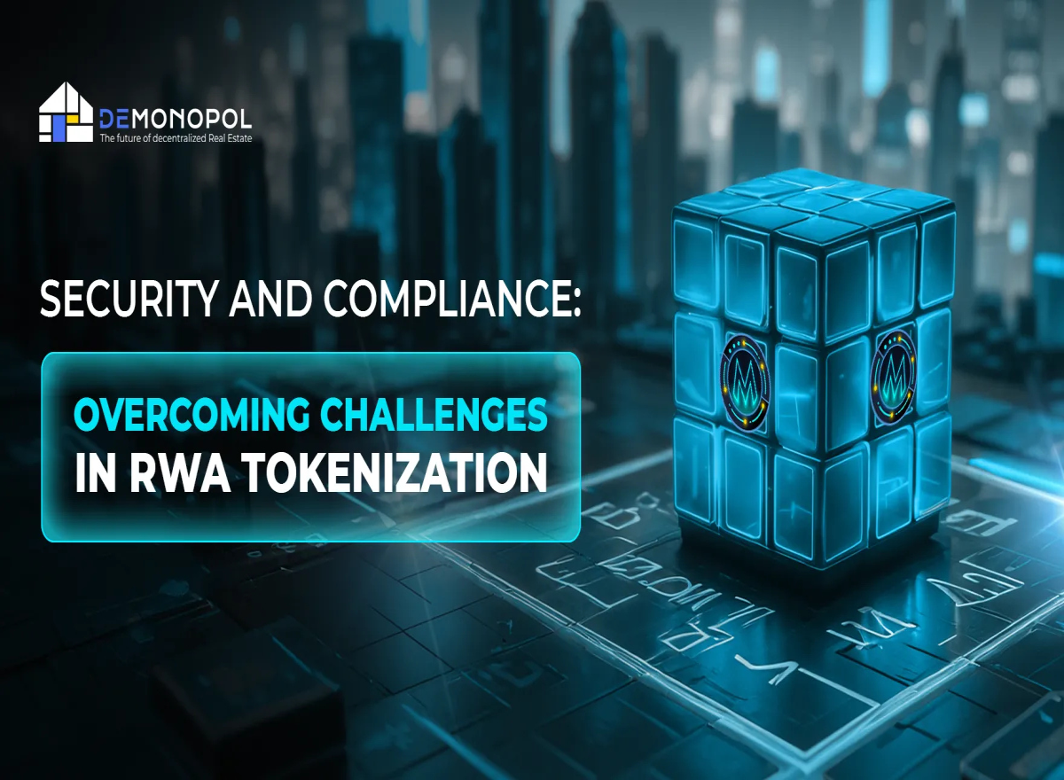 It is no secret that real-world assets are dominating the digital market, driven by the increasing integration of blockchain technology in traditional finance. A report by McKinsey & Company estimates that the tokenized market capitalization across various asset classes could reach approximately $2 trillion by 2030, excluding cryptocurrencies and stablecoins. Another study forecasts that the real-world asset tokenization market will grow from $118 billion to $10 trillion by 2030. As this market expands, the tokenization of physical assets such as real estate, commodities, and securities is becoming a vital component of the financial landscape. However, as with any financial innovation, ensuring robust security and strict compliance with regulatory standards is paramount. DeMonopol emerges as a decentralised platform that adeptly addresses these challenges, positioning itself as the go-to choice for secure and compliant RWA tokenization. Challenges in RWA Tokenization Regulatory Compliance: The global regulatory environment for digital assets is continually changing. Navigating this complex web of regulations is a significant hurdle for RWA tokenization platforms. Each country has its own set of rules governing financial markets, making it challenging for platforms to operate seamlessly across borders. Security Risks: The digital nature of tokenized assets introduces potential vulnerabilities, including smart contract exploits, custody challenges, and fraudulent activities. Ensuring the security of digital tokens and the underlying assets is crucial to maintain investor confidence and protect against financial losses. Transparency and Trust: Building investor trust in digital ownership requires transparent operations and clear standards. The lack of universally accepted protocols can lead to skepticism among potential investors, hindering the widespread adoption of RWA tokenization. How DeMonopol Addresses These Challenges Ensuring Regulatory Compliance DeMonopol is committed to adhering to both local and international regulations, ensuring that all tokenization processes meet the highest compliance standards. The platform integrates comprehensive Know Your Customer (KYC) and Anti-Money Laundering (AML) procedures to verify the identity of participants and prevent illicit activities. By collaborating with regulatory bodies and staying abreast of legal developments, DeMonopol ensures that its operations are both lawful and transparent. Advanced Security Measures Security is at the forefront of DeMonopol's platform design. Utilizing the Sui blockchain, known for its advanced features and security protocols, DeMonopol ensures that all transactions are secure and efficient. The platform employs smart contract audits to identify and rectify potential vulnerabilities, implements secure token custody solutions with multi-signature wallets, and conducts regular penetration testing alongside continuous threat monitoring. Partnerships with reputable security firms further bolster the platform's defenses, providing users with peace of mind. Building Transparency and Trust Leveraging blockchain's inherent transparency, DeMonopol maintains an immutable ledger of all transactions, allowing for real-time verification of asset ownership and transaction history. The platform offers investor dashboards that provide comprehensive insights into holdings, performance metrics, and accessible legal documentation. This commitment to transparency fosters trust and confidence among investors, encouraging broader participation in the tokenized asset market. Why Choose DeMonopol for RWA Tokenization? Comprehensive Solutions: By integrating security, compliance, and user-friendly interfaces, DeMonopol offers a holistic solution for investors and asset owners seeking to enter the digital asset realm. Global Reach: With a focus on expanding its presence, DeMonopol bridges cross-border investment opportunities, providing users with access to a diverse range of assets worldwide. Community-Centric Approach: DeMonopol is dedicated to educating its users, offering resources and support to ensure a seamless onboarding experience. By fostering a knowledgeable and engaged community, the platform contributes to the overall growth and adoption of RWA tokenization. Conclusion As the digital asset ecosystem continues to evolve, the importance of security and compliance in RWA tokenization cannot be overstated. DeMonopol's comprehensive approach to addressing these challenges positions it as the go-to platform for individuals and institutions seeking to explore the benefits of tokenized real-world assets. By prioritizing regulatory adherence, implementing advanced security protocols, and fostering transparency, DeMonopol is paving the way for a more inclusive and secure financial future. Start your journey towards global investment opportunities today. Discover how you can diversify your portfolio with the power of blockchain and DeFi on DeMonopoly Website — https://www.demonopol.com X (formerly twitter) — https://x.com/Demonopoly_R Telegram — https://t.me/demonopol_realestates Discord — https://discord.gg/FcJYeQSbCp Medium — https://medium.com/@demonopolrwa YouTube — https://www.youtube.com/@Demonopol_RWA Linkedin — https://www.linkedin.com/company/demonopol #DeMonopol #Blockchain #RealEstate #Tokenization #DeFi #DAO #RealEstateRevolution #security #compliance