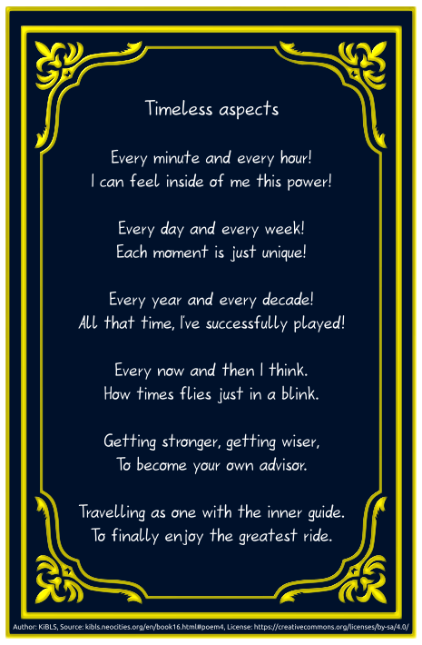 Timeless aspects
