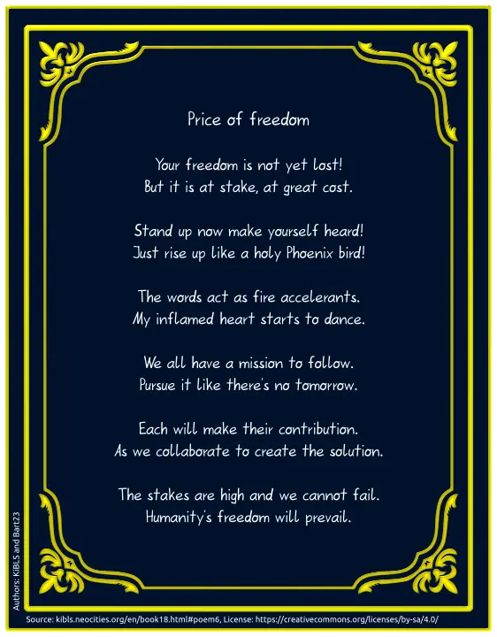 Price of freedom