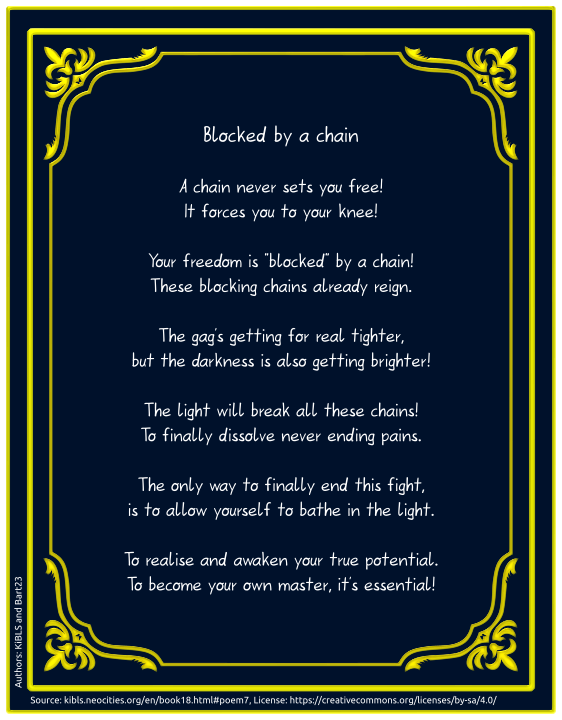 Blocked by a chain