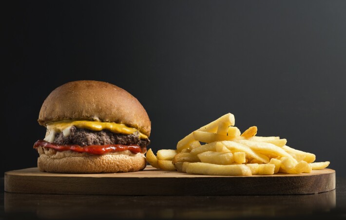 Burger and fries - early death