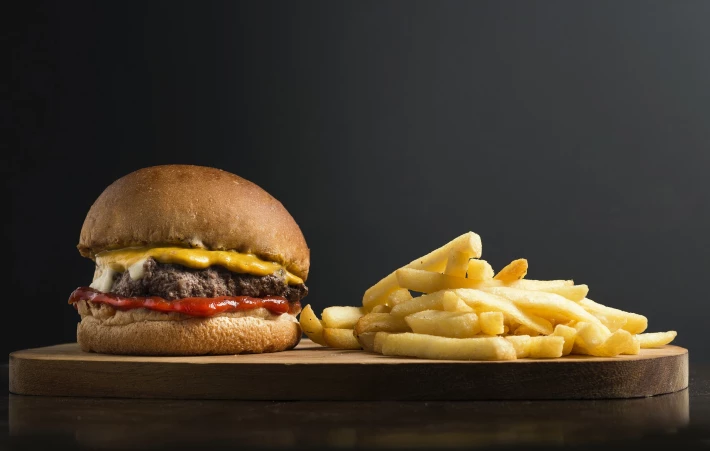 Burger and fries - early death