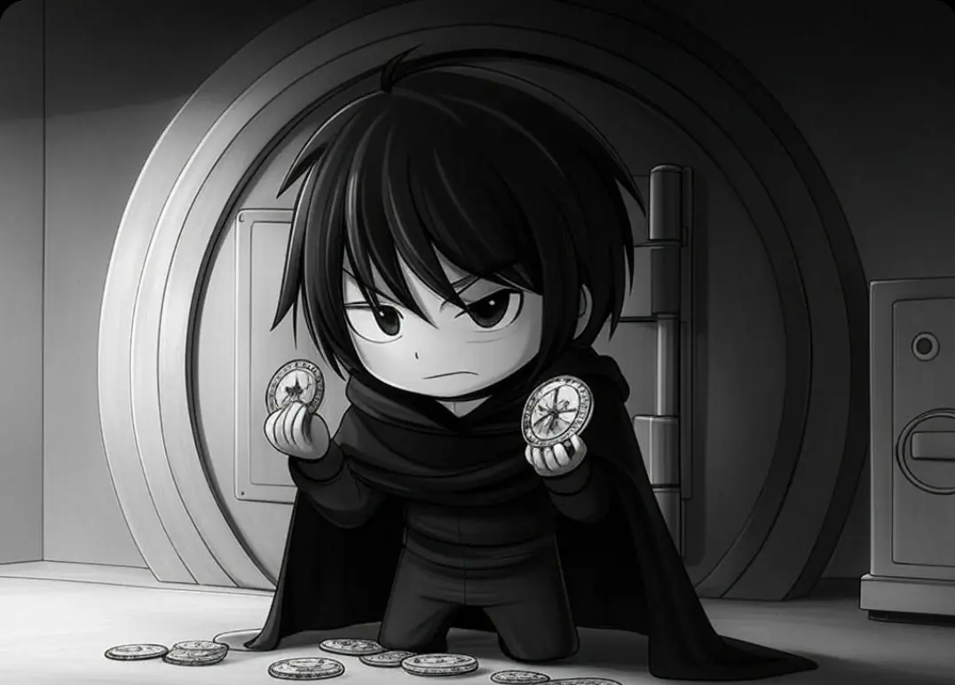 Nefarious figure selling coins