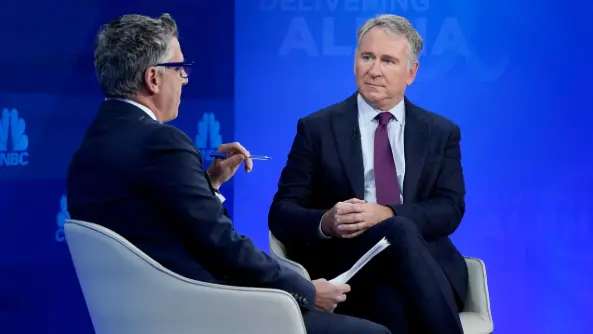 Billionaire hedge fund manager Ken Griffin. Image: CNBC/Twitter