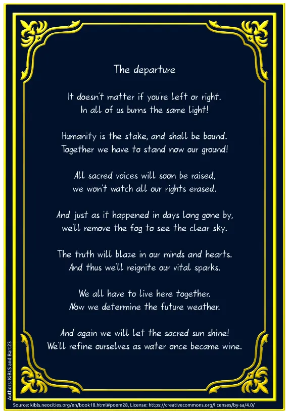 The departure
