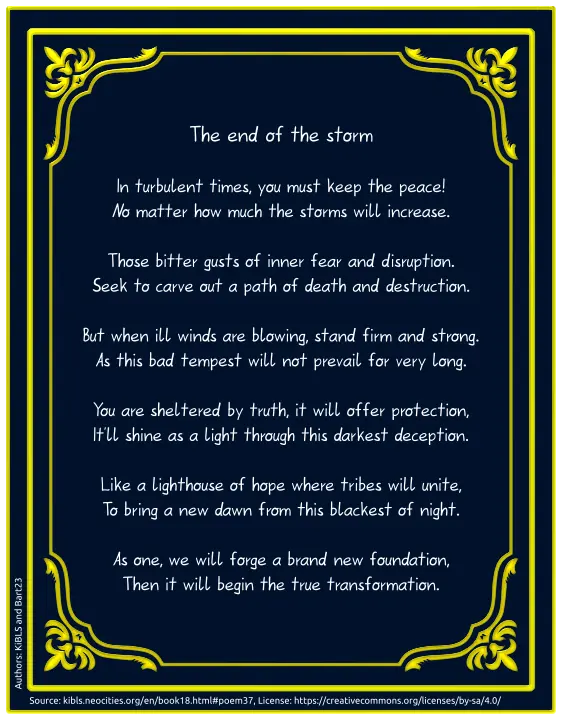 The end of the storm
