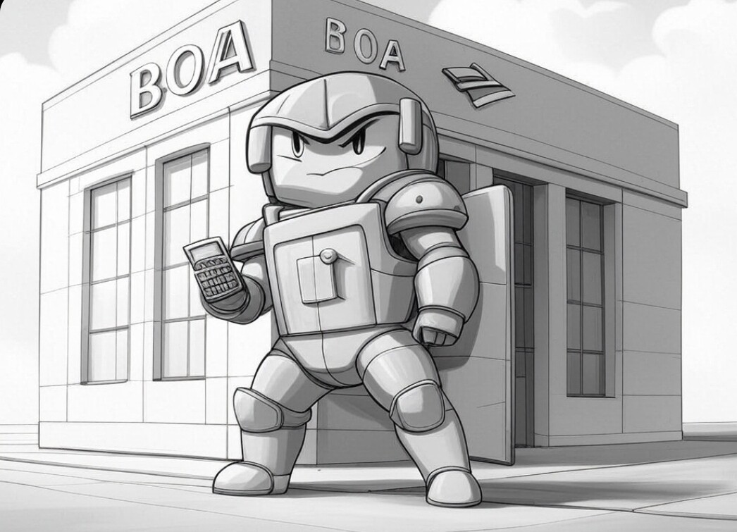 Bank of America robot defender