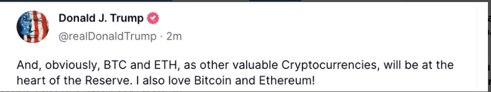 trump bitcoin btc treasury usa