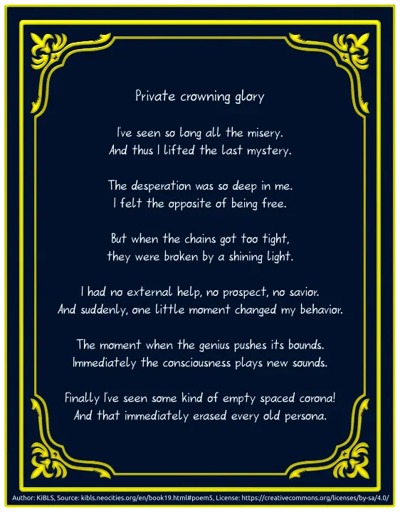 Private crowning glory