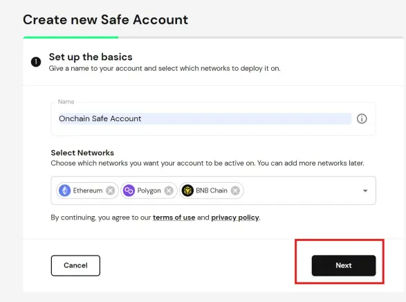 Open Safe Account