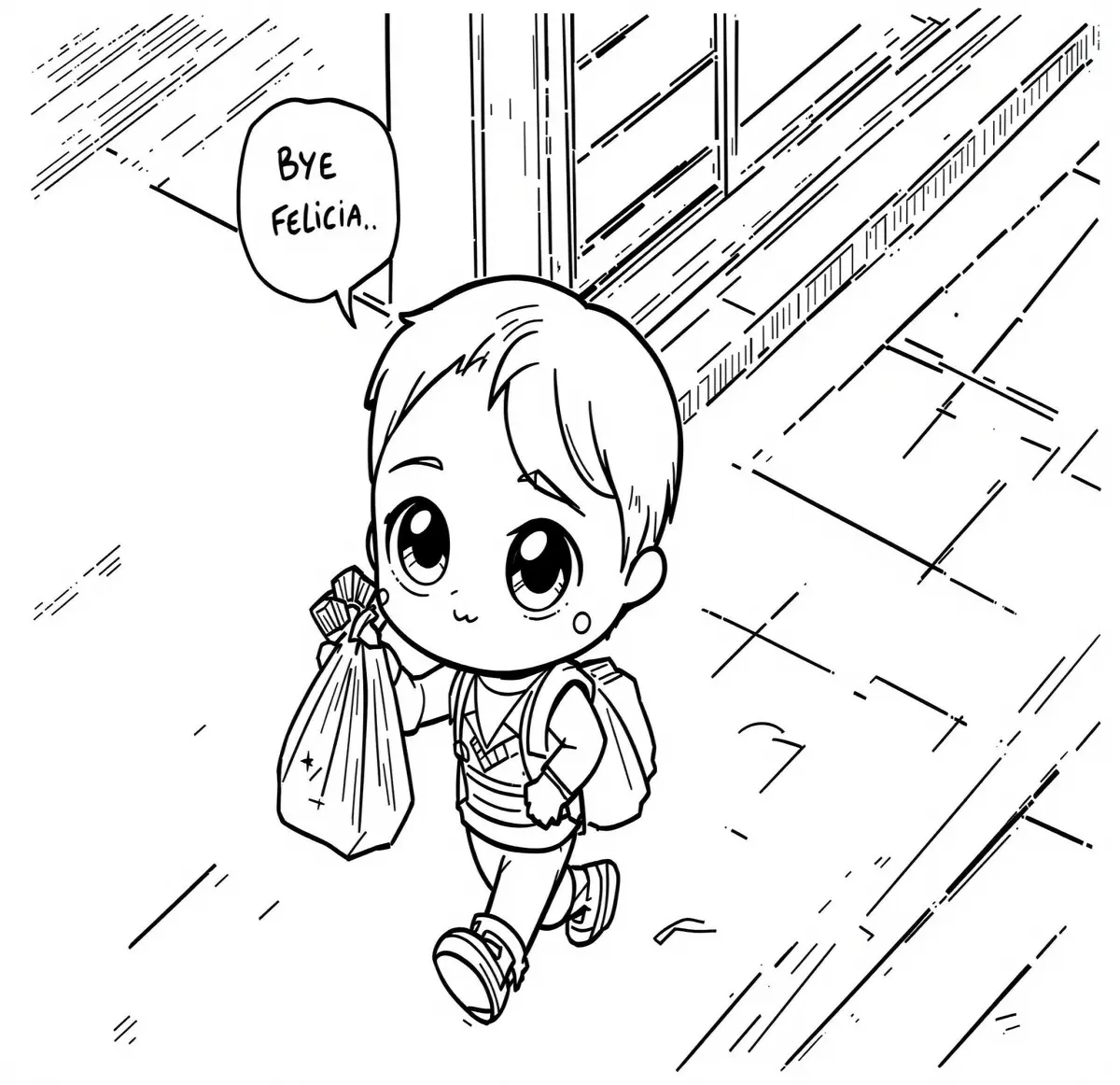 Leaving bank
