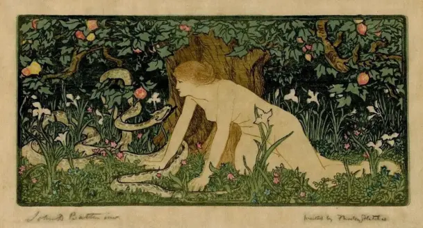 Eve and the serpent