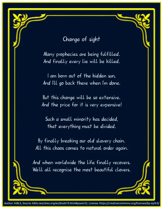Change of sight