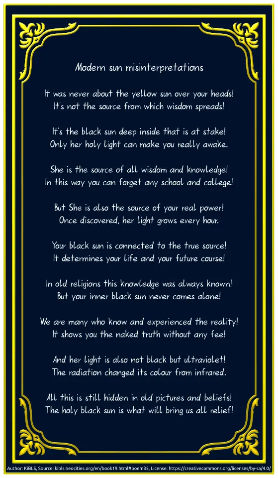 Modern sun misinterpretations