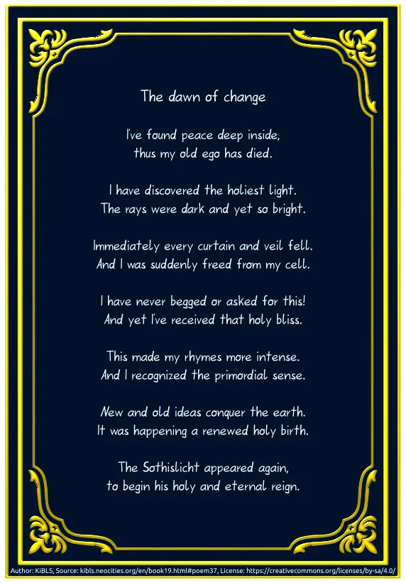 The dawn of change