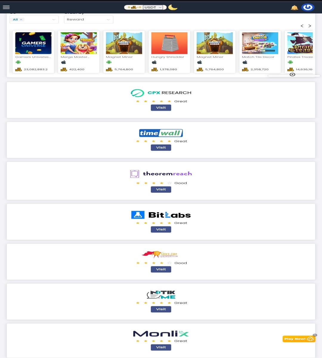viefaucet offerwall