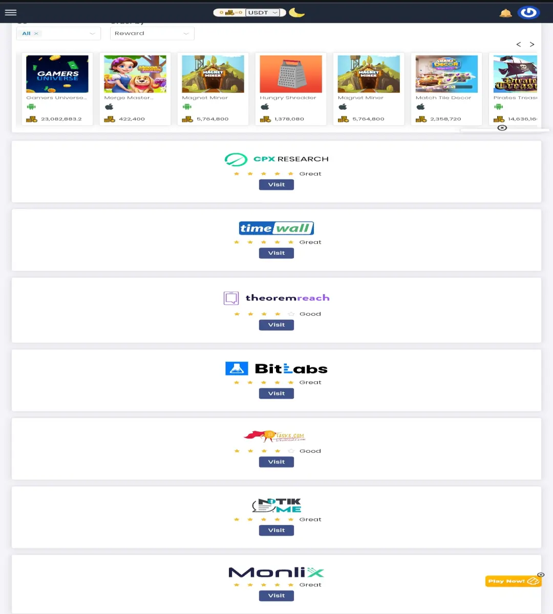 viefaucet offerwall