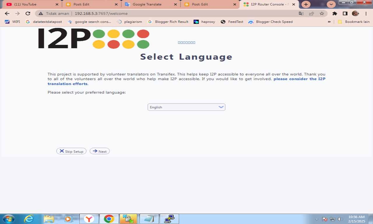 I2P Dashboar Menu