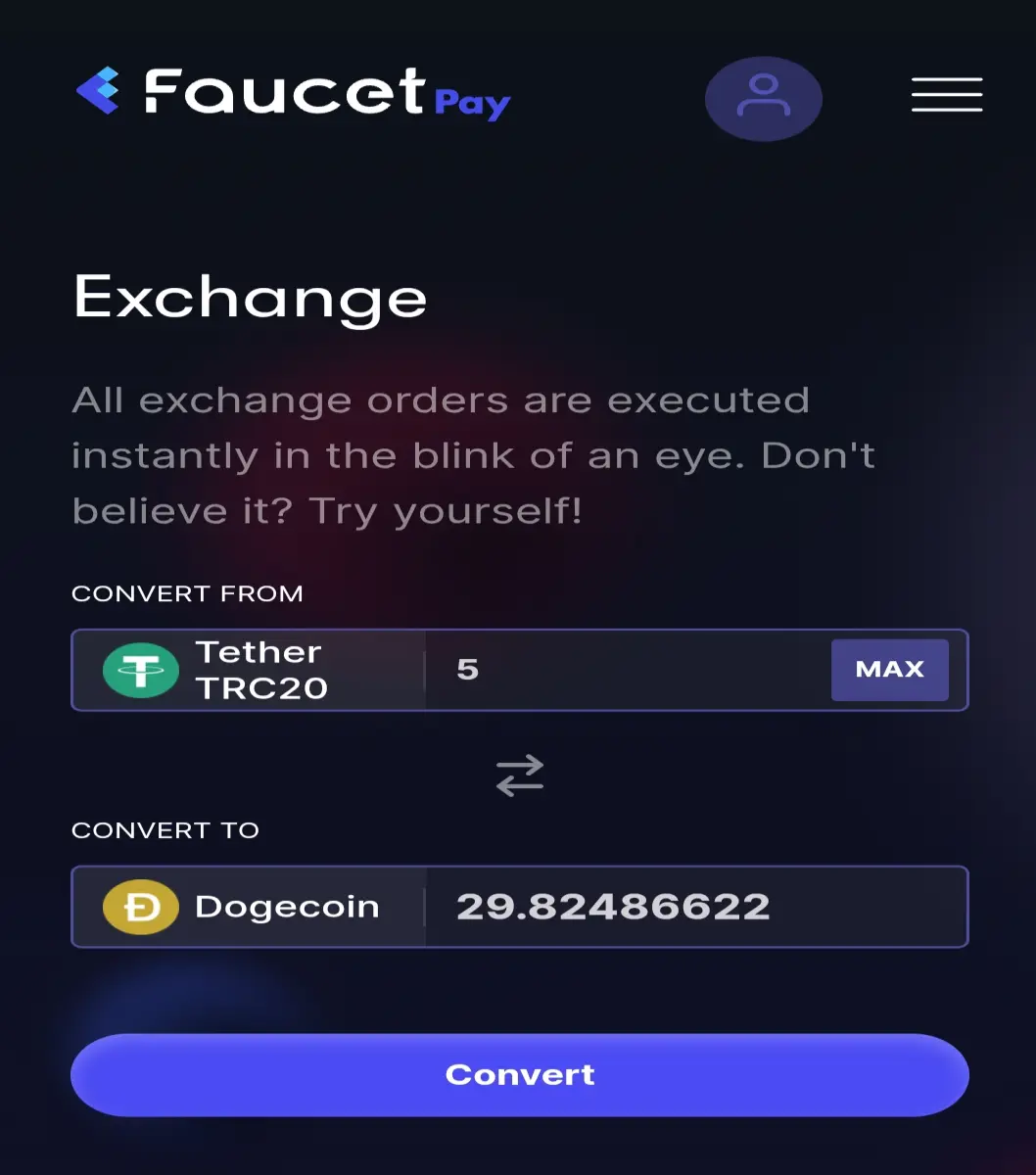 Faucetpay crypto exchange