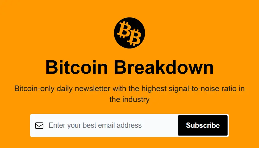 bitcoin breakdown newsletter