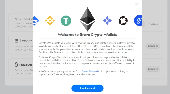 brave crypto wallet intro