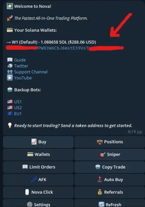 Nova trading bot