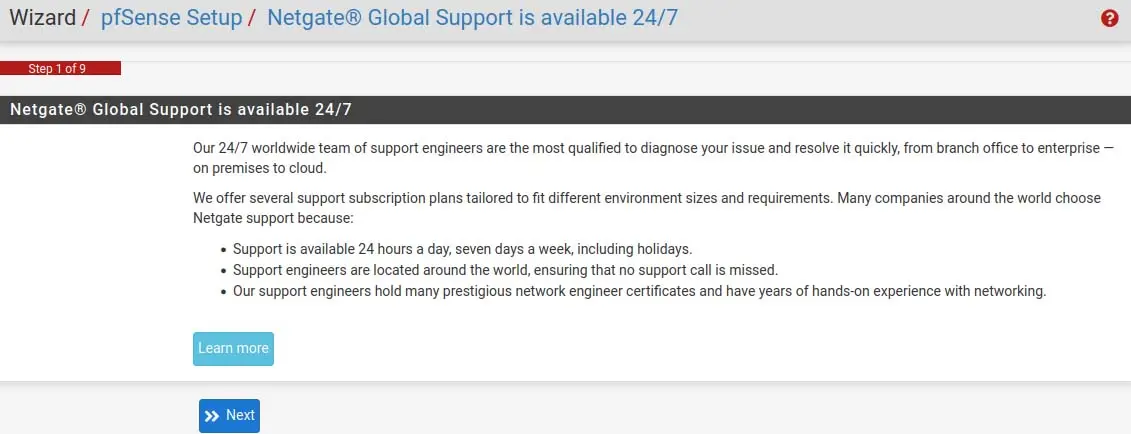 setup 1 pfsense setup wizard