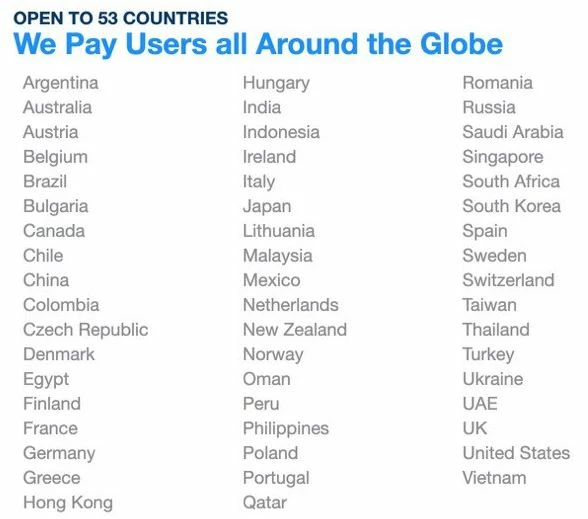 Eligble countries