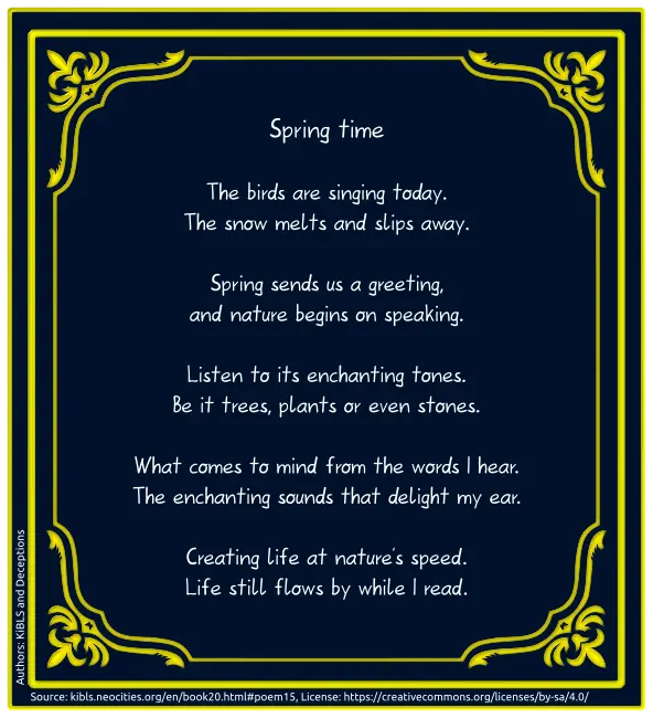 Spring time