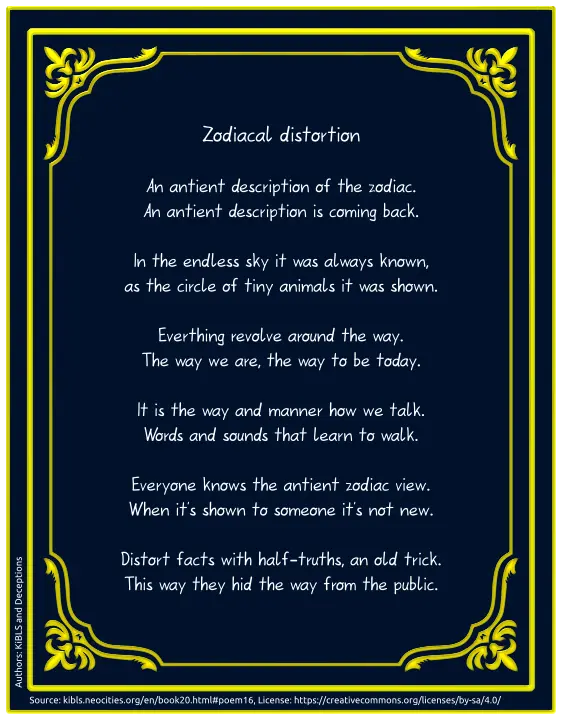 Zodiacal distortion