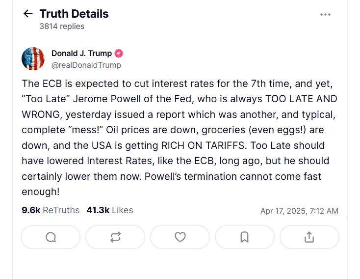 donaldtrump usa president truthsocial