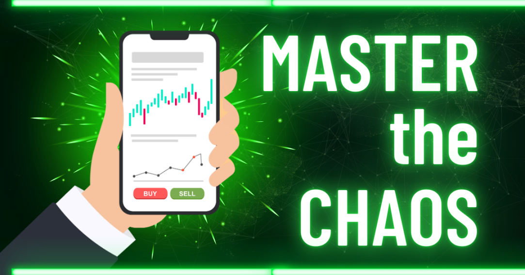 A vibrant graphic depicting a smartphone showing crypto trading charts with
