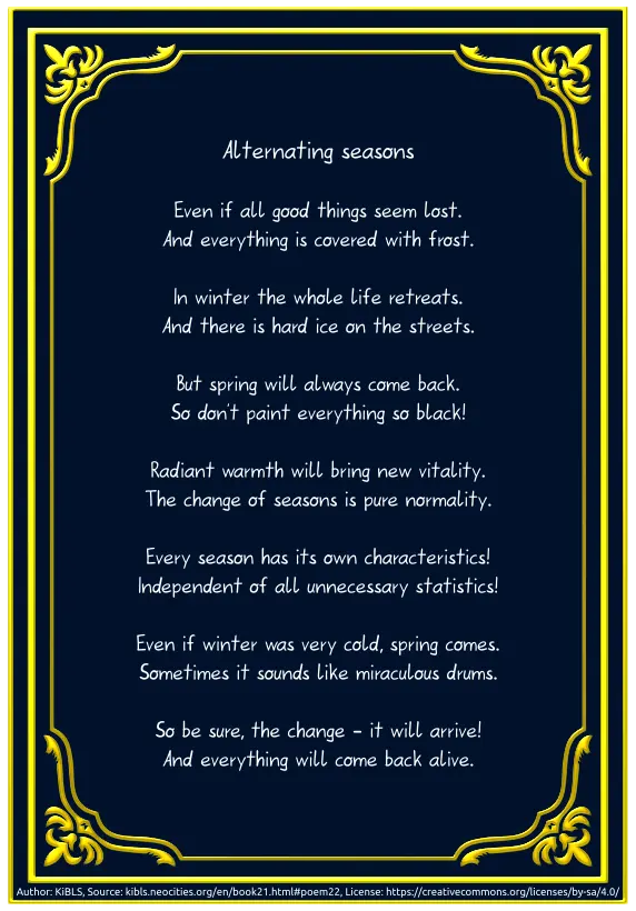 Alternating seasons