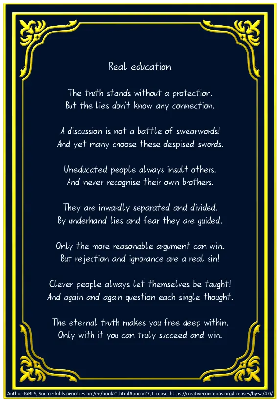 Real education