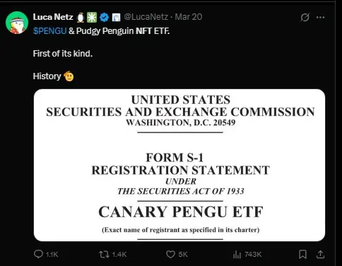 Luca Netz posting something relevant for pengu