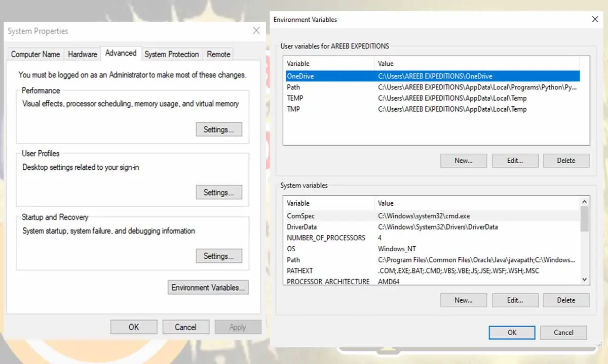 PATH CURL di windows