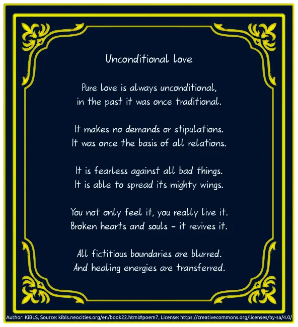 Unconditional love