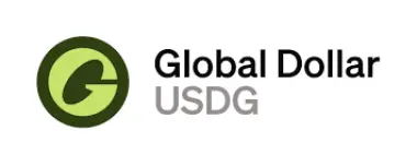 Glo Dollar (Global Dollar) logo, featuring a clean, modern design with a white circular icon. It symbolizes a socially-driven stablecoin aimed at creating financial inclusion and funding global development causes.