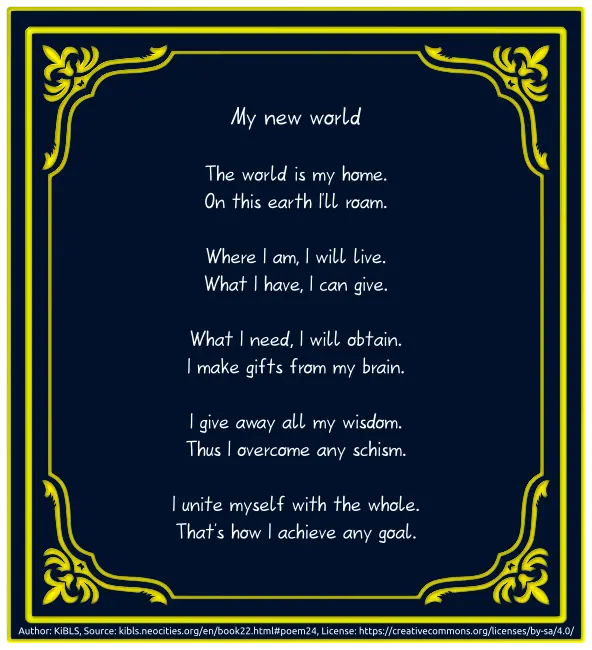 My new world